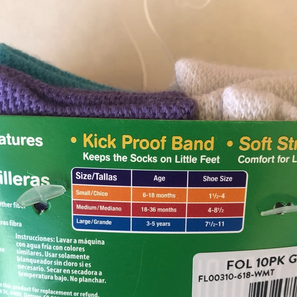🌵 3/$15 10 pack multi color small toddler girls ankle socks 6-18 months